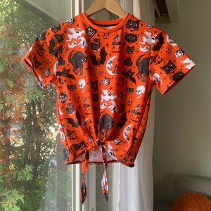 BNWT Blackmilk Trick or Treat Pumpkin Halloween Crop
